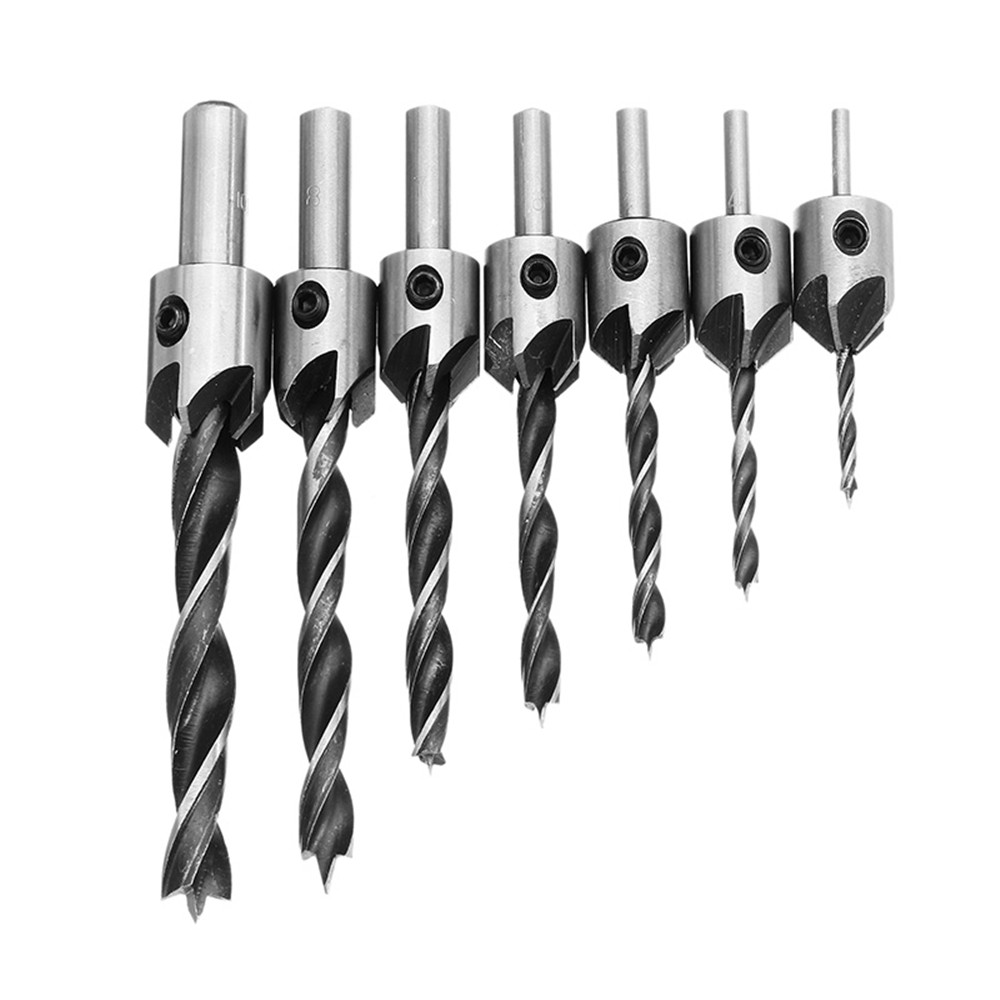 Drillpro-7pcs-HSS-5-Flute-Countersink-Drill-Bit-Set-Reamer-Woodworking-3-10mm-Chamfer-Drill-Bits-1278664-2