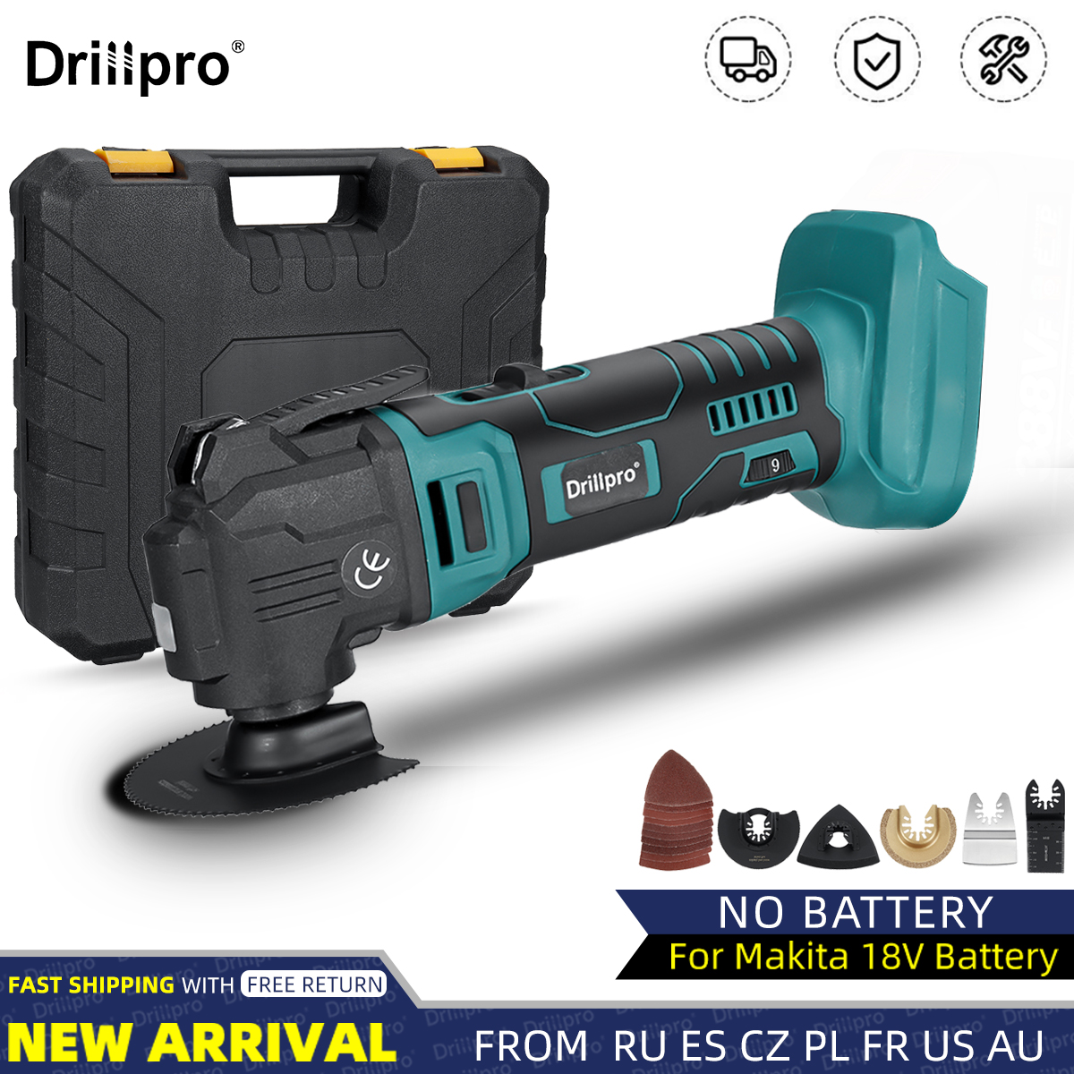 Drillpro-Electric-Cordless-Oscillating-Multi-Tool-Bare-Metal-Machine-Without-Battery-with-Plastic-Bo-1957681-1