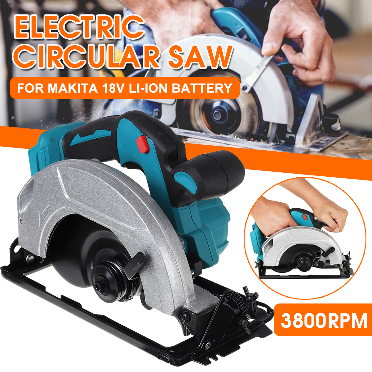 Electric-Circular-Saw-Handle-Power-Tools-3800RPM-For-Makita-18V-Battery-1694998-1