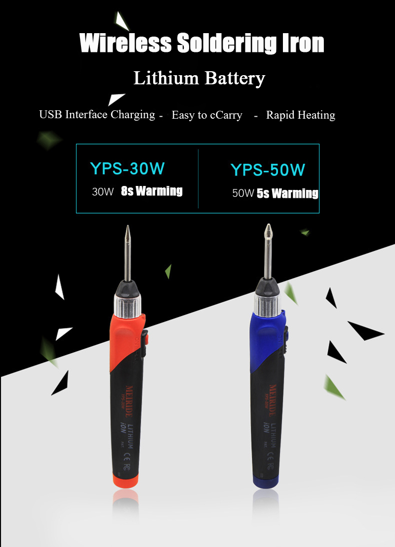 Electric-Wireless-Solder-Iron-5s-Rapid-Heating-30W-50W-USB-Charging-Lithium-Battery-1562816-1