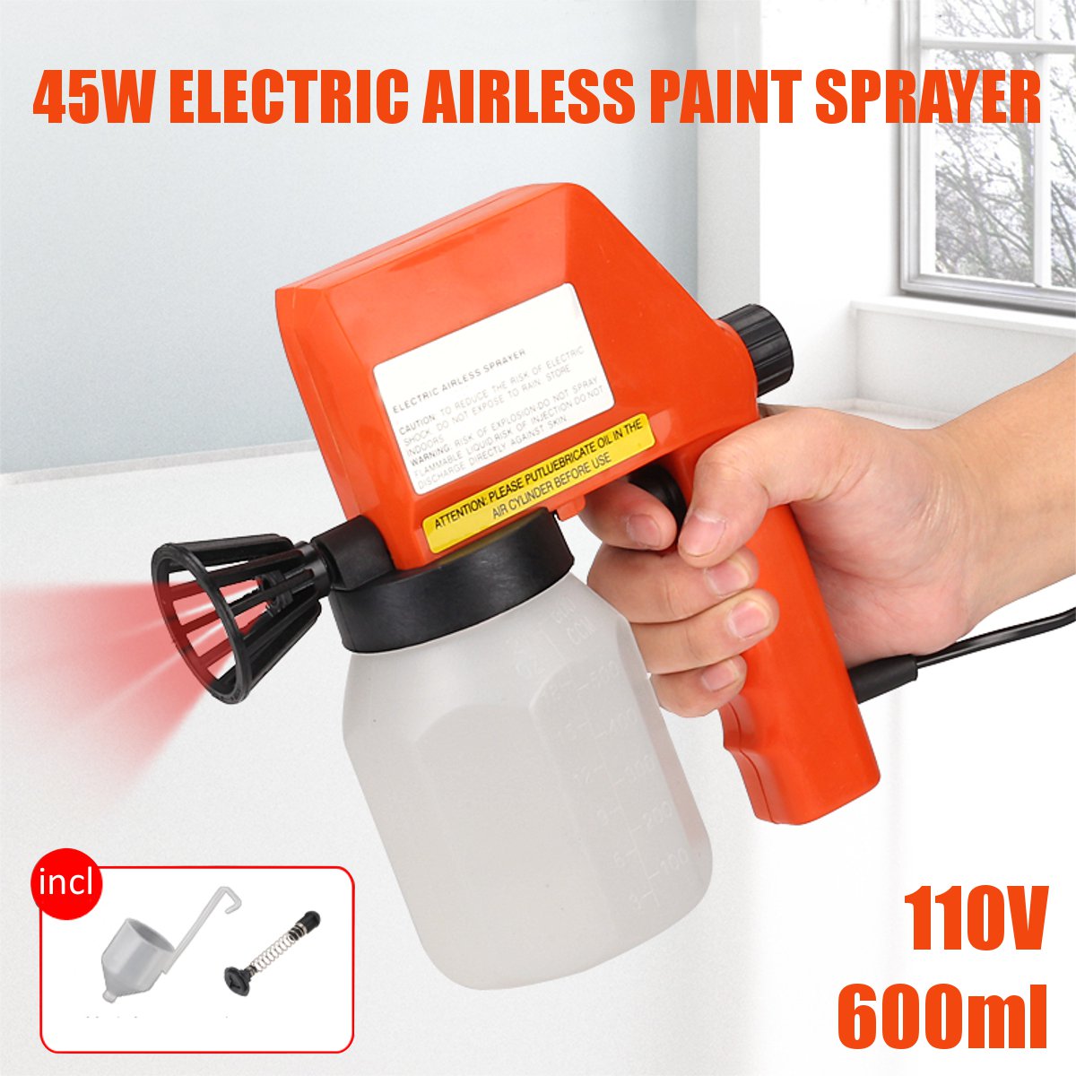 Electrical-Spray-PG-350-600ML-220V-08mm-Nozzle-Paint-Sprayer-Wall-Decorative-Painting-Blender-Paint--1587275-1
