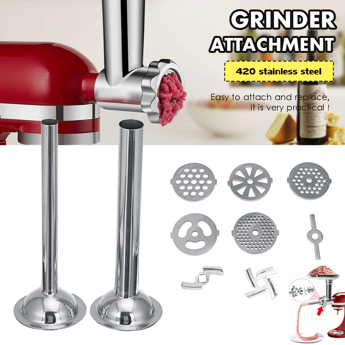 Food-Meat-Grinder-Sausage-Stuffer-Attachment-For-Kitchen-Stand-Mixer-Accessory-1706081-1