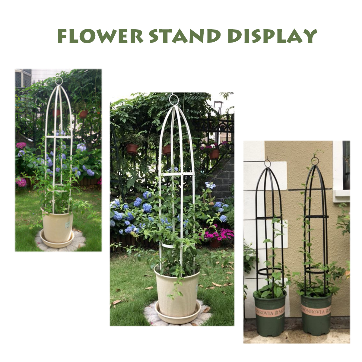 Garden-Plant-Flower-Vine-Rack-Climbing-Planter-Trellis-Support-Metal-Frame-Bracket-Display-stand-1610357-2