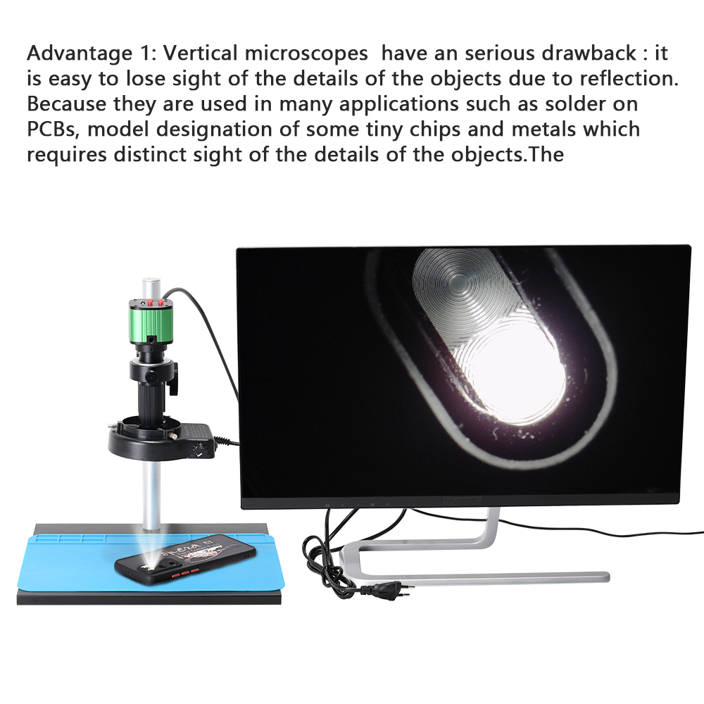 HAYEAR-24MP-1080P-60FS-HDMI-Video-Camera-Digital-Microscope-Set-150X-C-mount-Lens-56-LED-Light-Phone-1921277-4