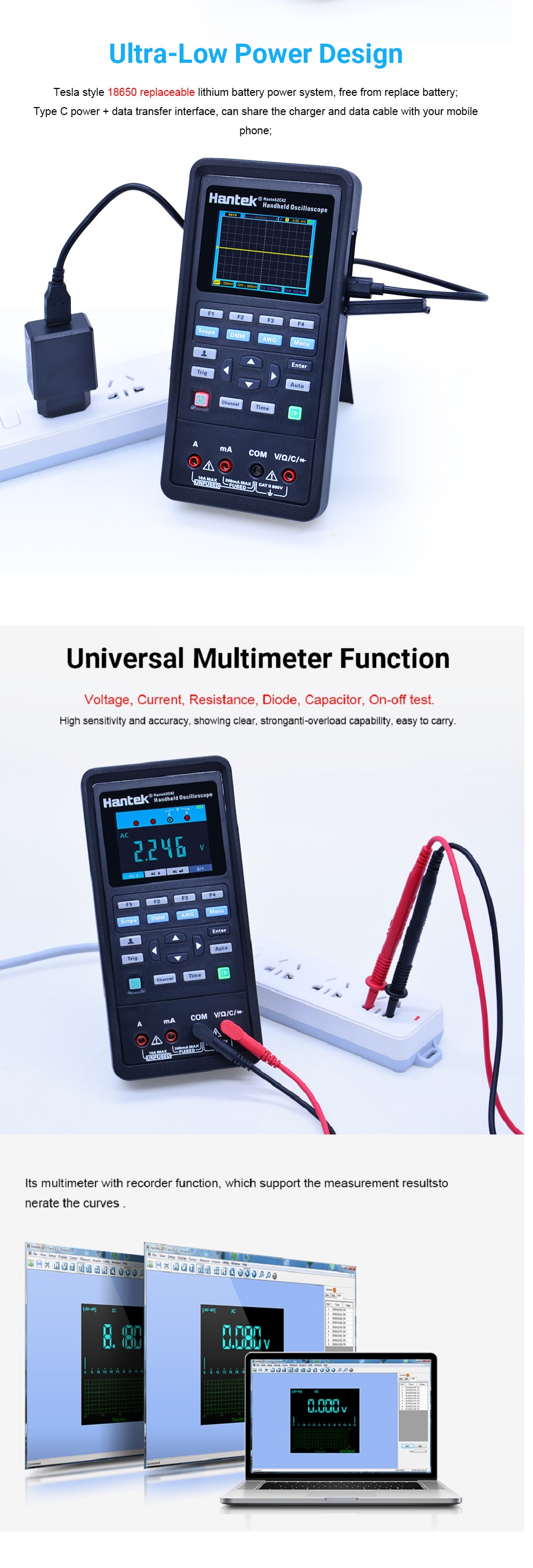 Hantek-3in1-Digital-OscilloscopeWaveform-GeneratorMultimeter-Portable-USB-2-Channels-40mhz-70mhz-LCD-1369465-3