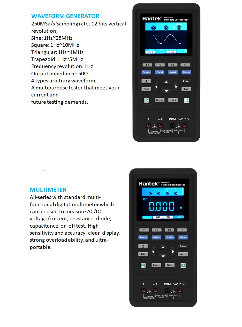 Hantek-3in1-Digital-OscilloscopeWaveform-GeneratorMultimeter-Portable-USB-2-Channels-40mhz-70mhz-LCD-1369465-5