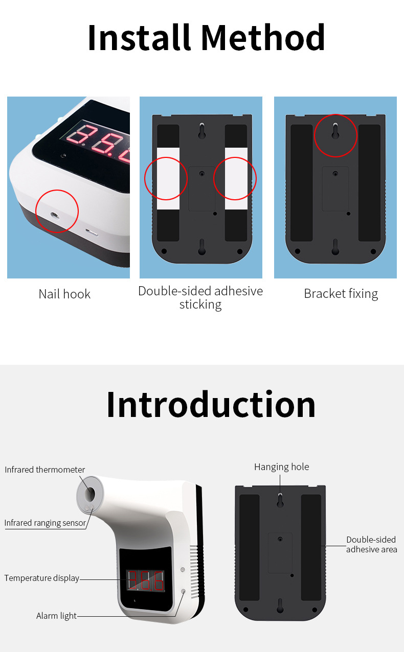 K3-Infrared-Thermometer-Digital-Non-Contact-Wall-Mounted-Fixed-Electronic-Thermometer-1826496-5