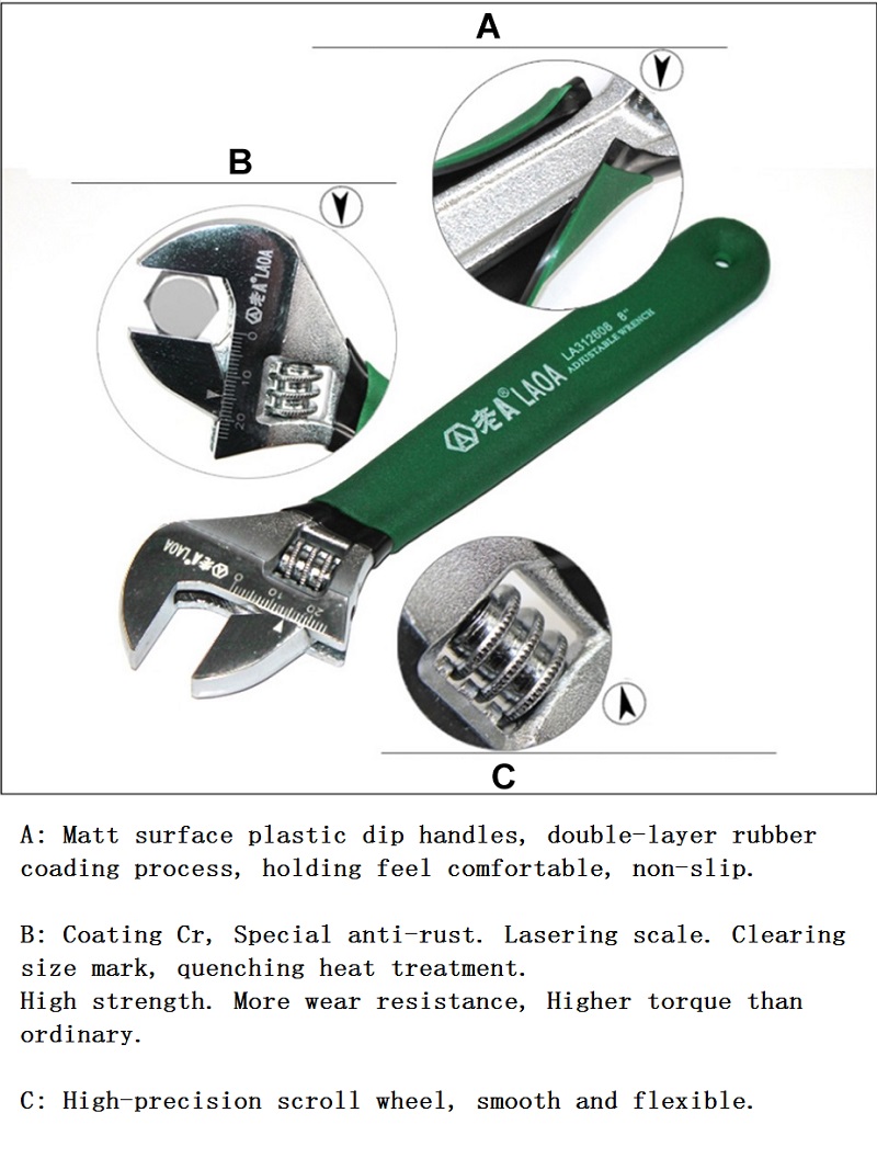 LAOA-Anti-slide-Universal-Monkey-Wrench-Adjustable-Spanner-Adjust-Wrenches-with-Scale-Stainless-stee-1799328-9