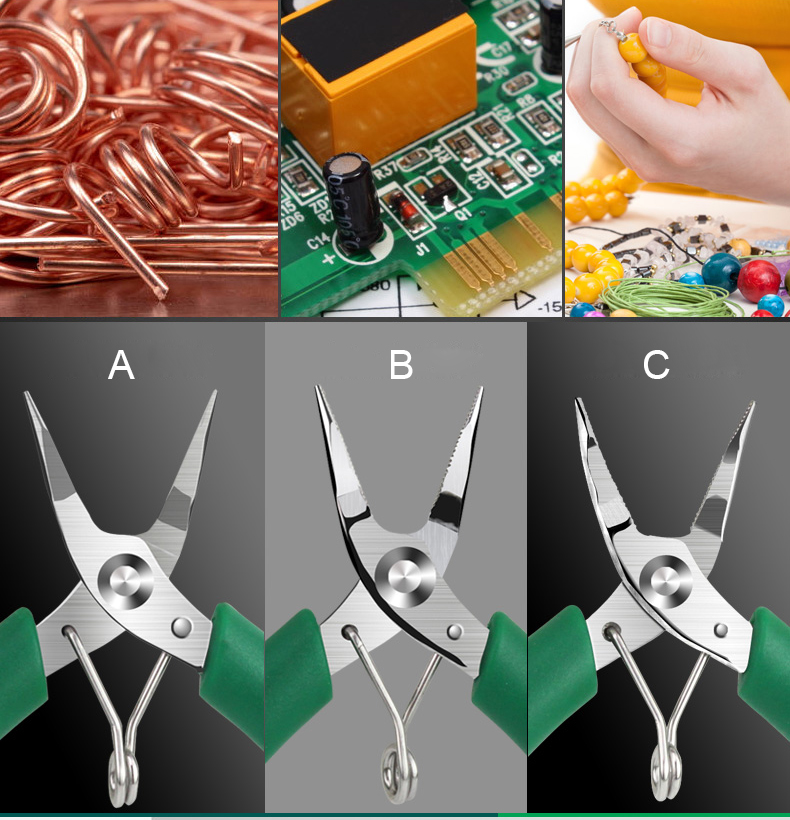LAOA-Mini-Electronic-Scissors-Stainless-Steel-Long-Nose-Pliers-Diagonal-Pliers-Wire-Cutters-1767852-6
