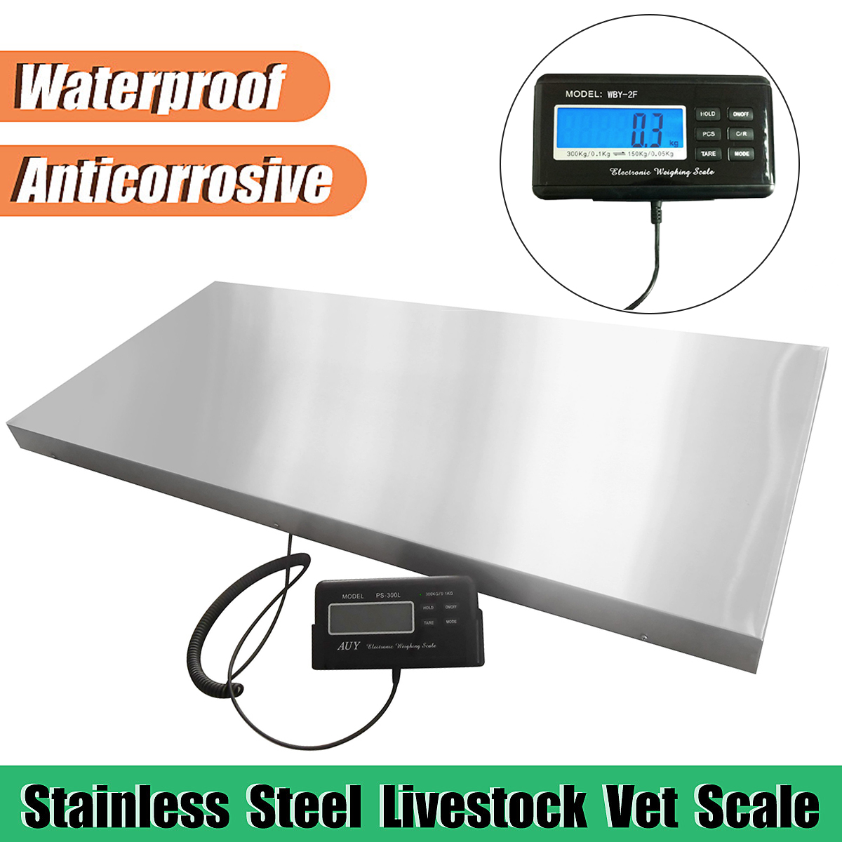 LCD-Digital-Stainless-Steel-Waterproof-AnimalParcel-Platform-Scale-For-Dog-Goat--Livestock-Vet-1370988-4