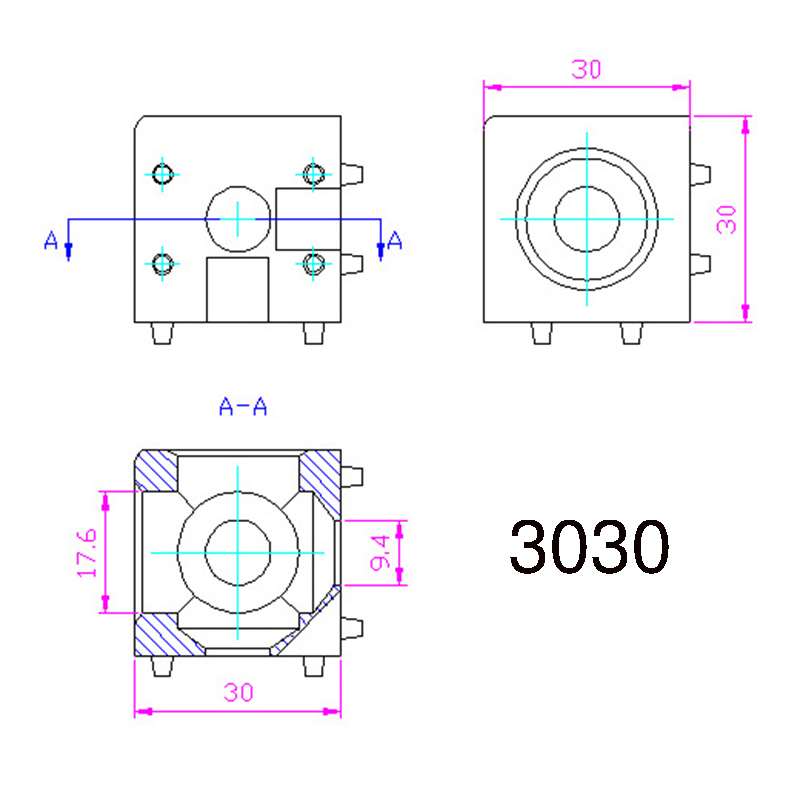 Machifit-23-Hole-Aluminum-Angle-Connector-Junction-Corner-Bracket-202030304040-Series-Aluminum-Extru-1476004-9