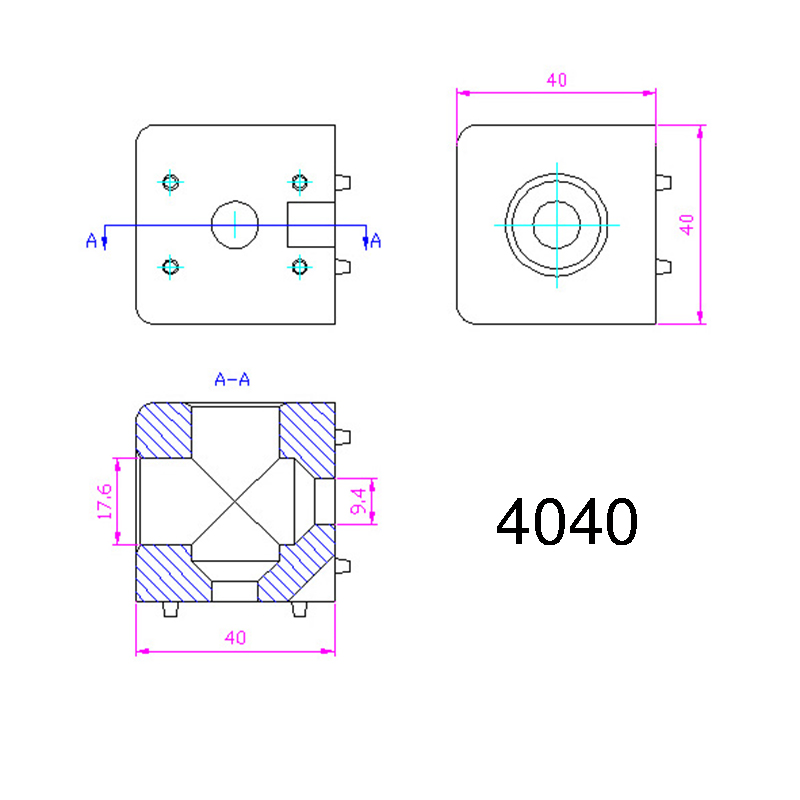 Machifit-23-Hole-Aluminum-Angle-Connector-Junction-Corner-Bracket-202030304040-Series-Aluminum-Extru-1476004-10