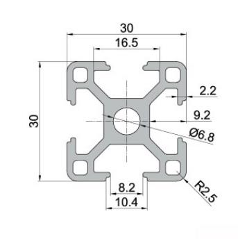 Machifit-300mm-Length-3030-T-Slot-Aluminum-Profiles-Extrusion-Frame-For-CNC-1254141-1