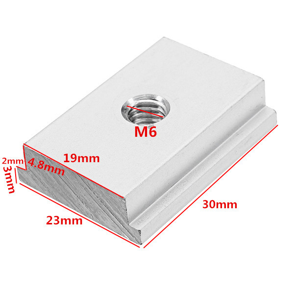 Machifit-5pcs-M6-T-Slot-Nut-T-Track-Sliding-Nut-For-Woodworking-Tool-Slot-Fastener-1268786-1