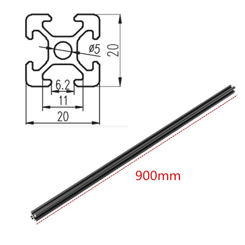 Machifit-900mm-Length-Black-Anodized-2020-T-Slot-Aluminum-Profiles-Extrusion-Frame-For-CNC-1276165-1