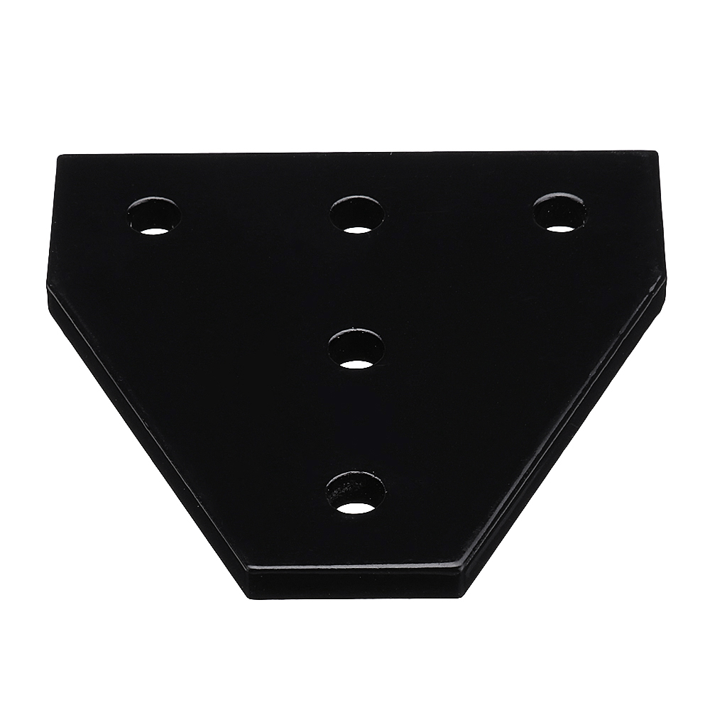 Machifit-Black-5-Holes-Aluminum-Profile-Corner-Bracket-90-Degree-L-Type-Outside-Tee-Joint-Plate-for--1411564-2