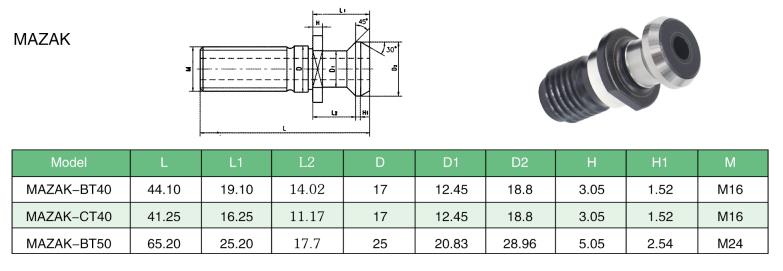Machifit-Mazak-BT40-BT50-CNC-Pull-Stud-Bolt-Retention-Knob-for-CNC-Milling-Tool-Holder-Lathe-Tools-1482008-10