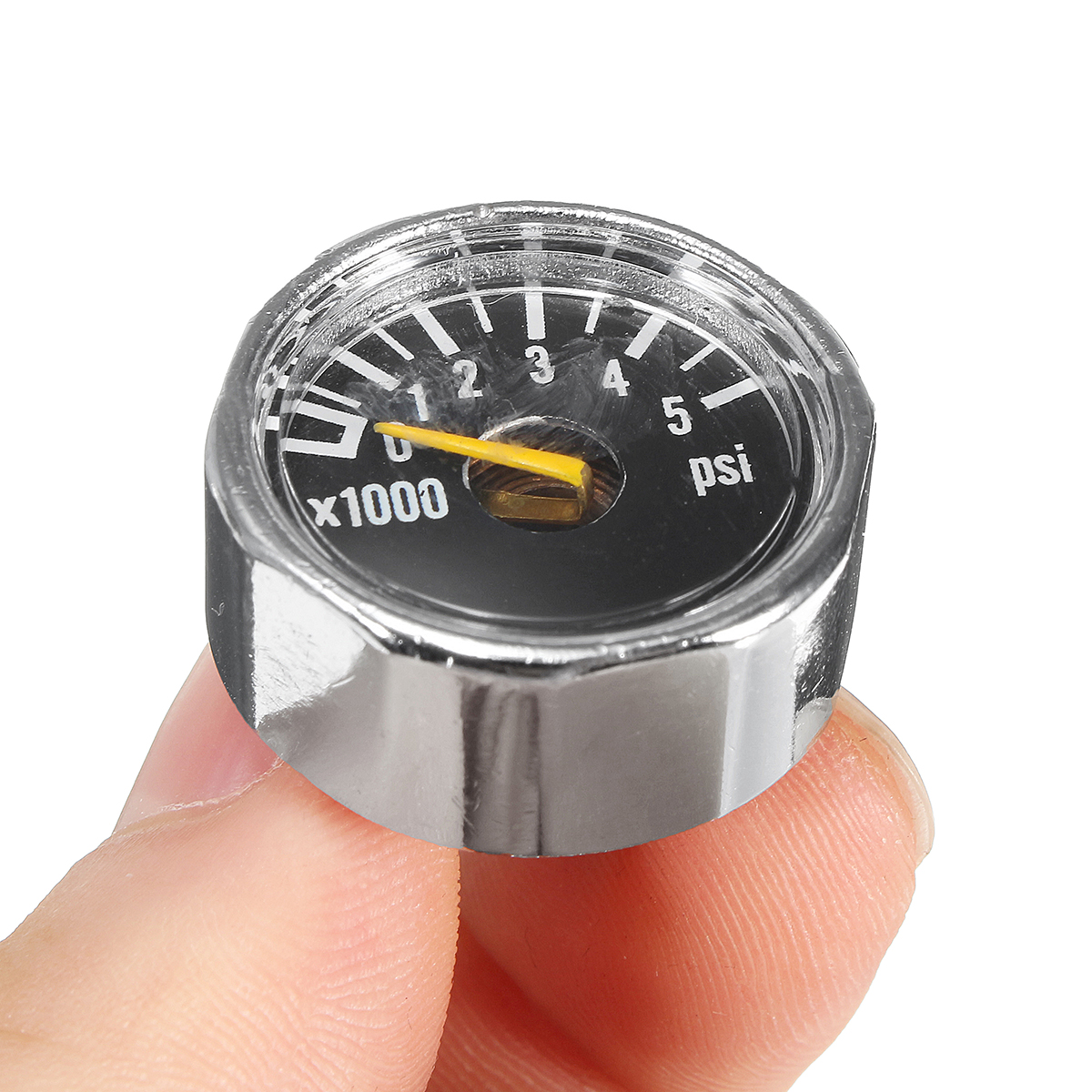 Micro-Gauge-1-inch-25mm-0-to-5000psi-High-Pressure-for-HPA-Paintball-Tank-CO2-PCP-1263873-7