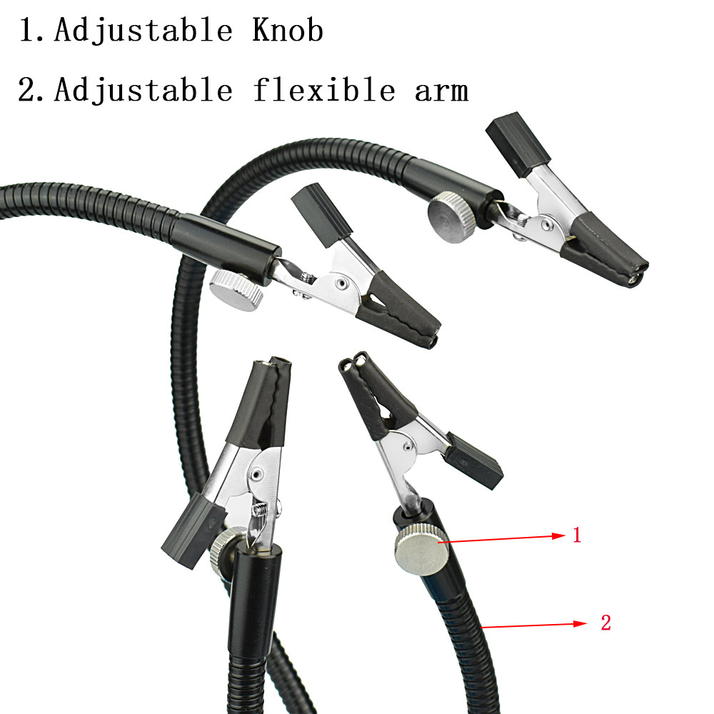 NEWACALOX-Magnetic-Base-Soldering-Welding-Third-Hand-PCB-Holder-with-3X-LED-Illuminated-Magnifier-La-1921650-19