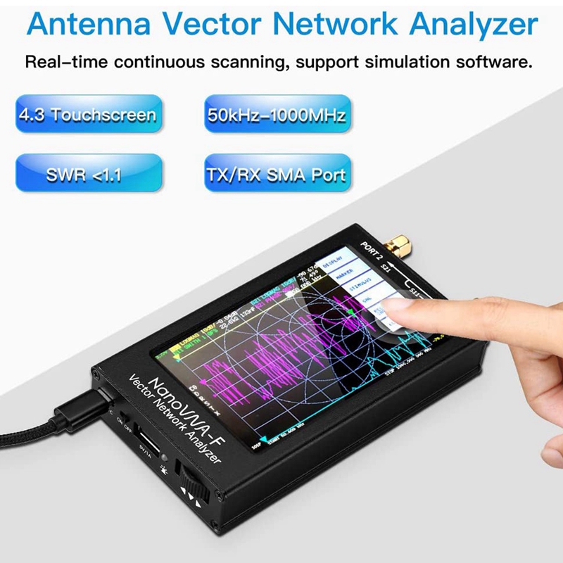 NanoVNA-F-Portable-Handheld-Vector-Network-Analyzer-SWR-Meter-50KHz-1000MHz-43-Inch-IPS-TFT-Digital--1955071-5