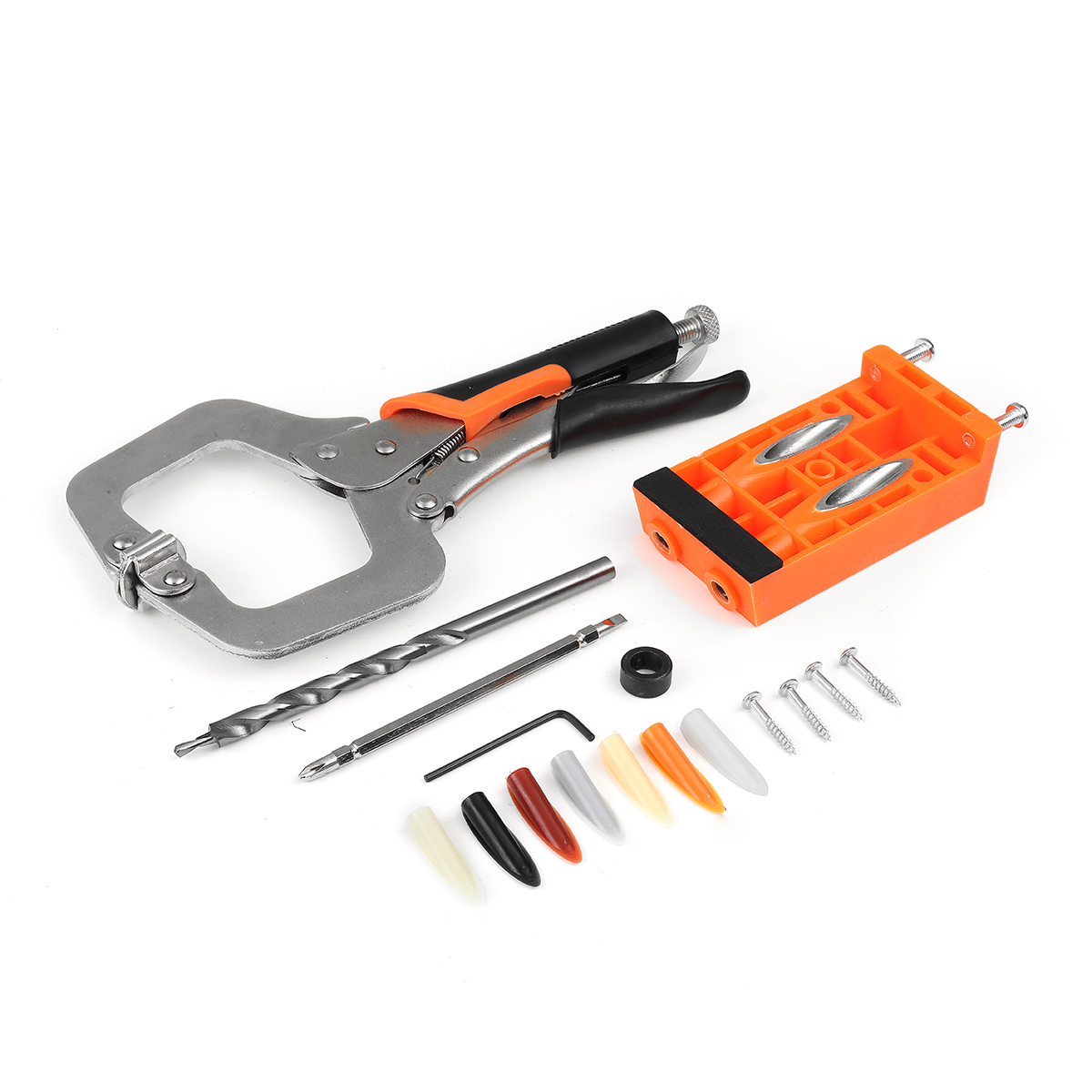 Plastic-Pocket-Hole-Jig-Set-Woodworking-Tools-Welding-C-Clamp-Locking-Plier-Tenon-Locator-1662682-1
