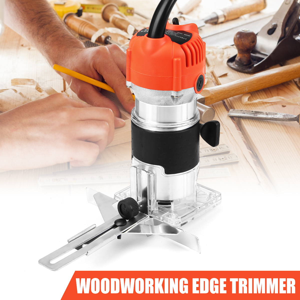 Raitooltrade-220V-680W-30000RPM-Wood-Corded-Electric-Hand-Trimmer-DIY-Tool-Router-635MM-1270211-2