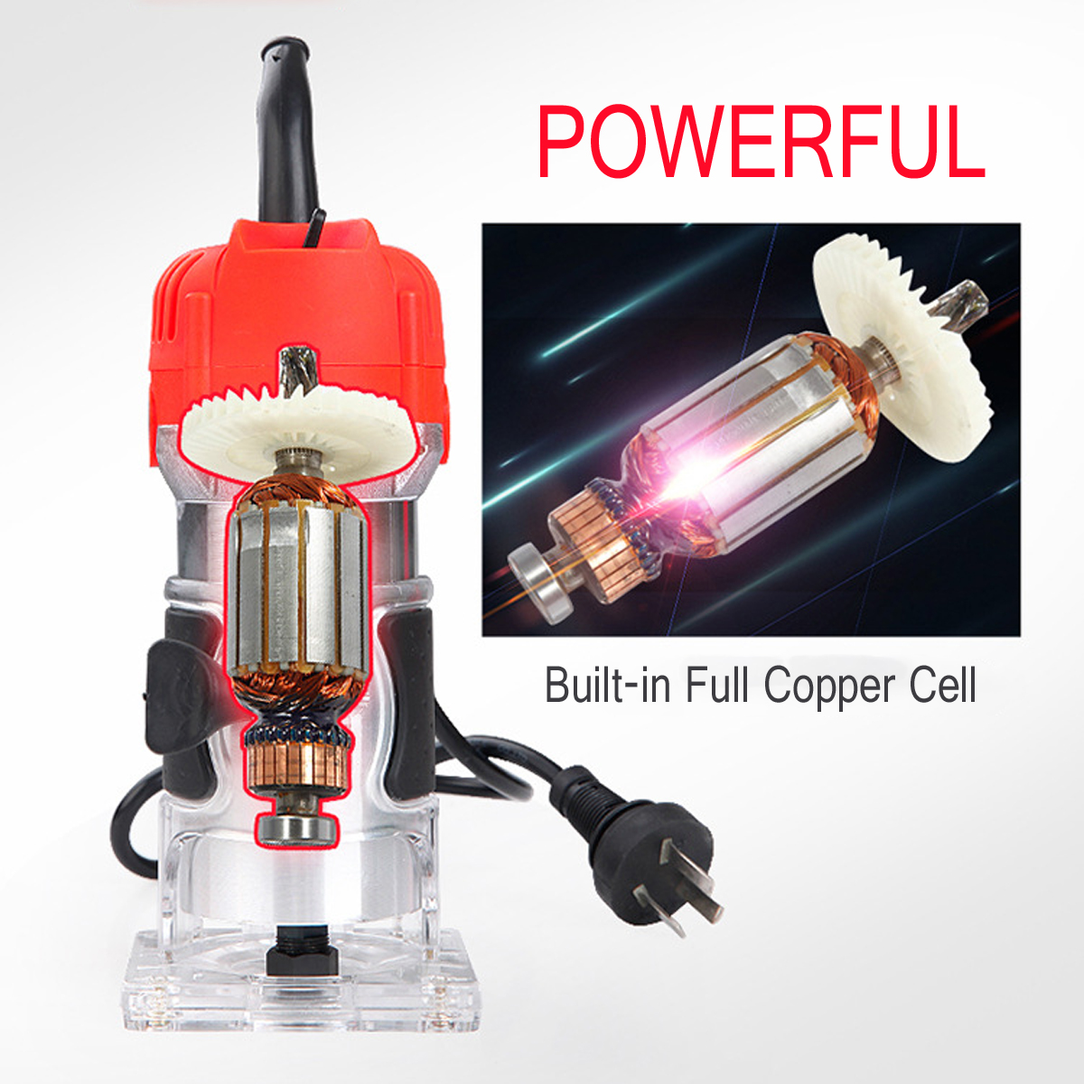 Raitooltrade-220V-680W-30000RPM-Wood-Corded-Electric-Hand-Trimmer-DIY-Tool-Router-635MM-1270211-5