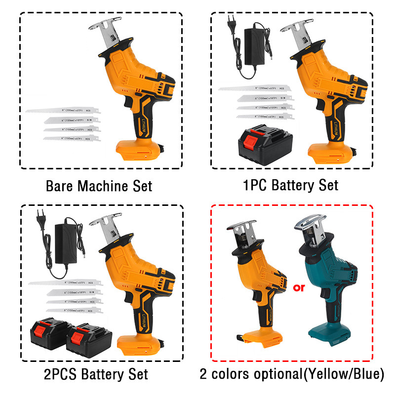 Rechargeable-Cordless-Reciprocating-Saw-Handheld-Woodorking-Wood-Cutter-W-None12-Battery--4PCS-Saw-B-1879912-4