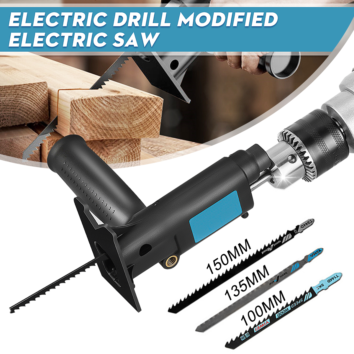 Reciprocating-Saw-Attachment-Adapter-Change-Electric-Drill-Into-Reciprocating-Saw-Jig-Saw-Woodworkin-1793120-2