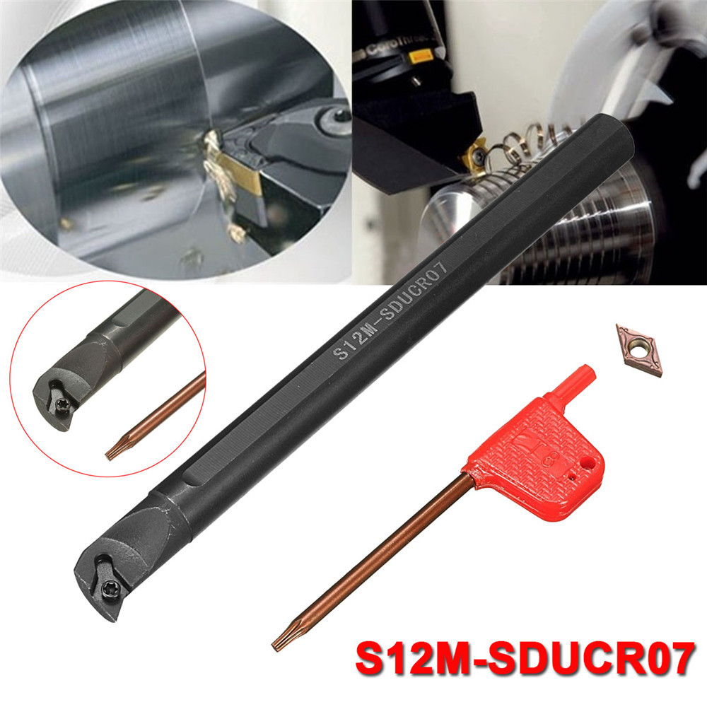 S12M-SDUCR07-12x150mm-Internal-Turning-Tool-Holder-Boring-Bar-with-DCMT0702-Insert-and-Wrench-1058750-2