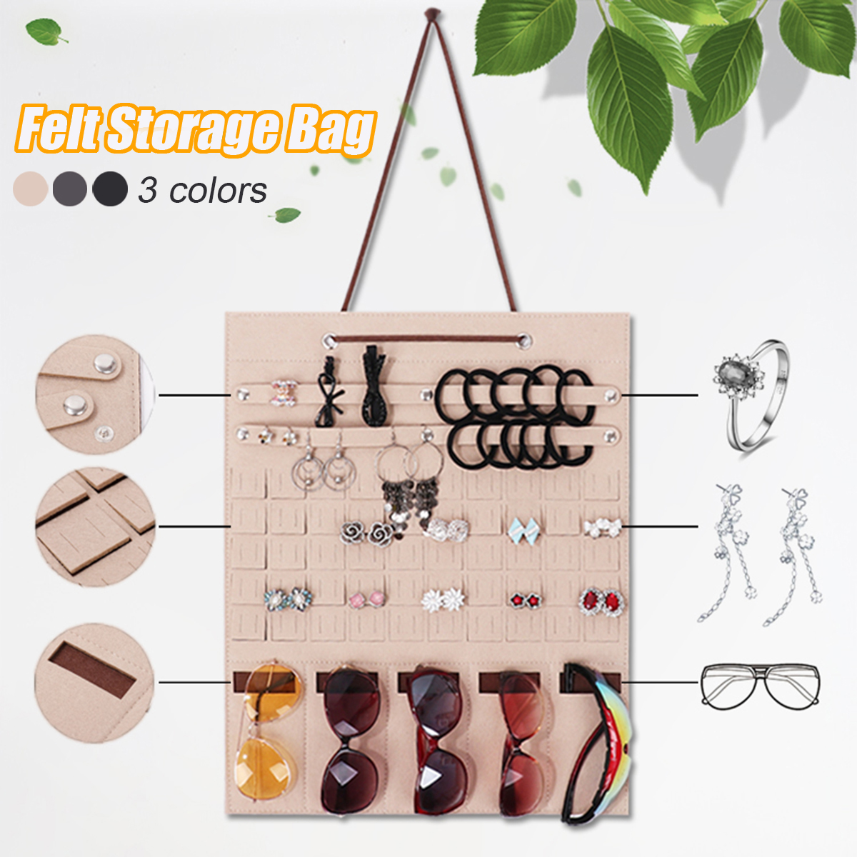 Slots-Felt-Sunglasses-Jewelry-Wall-Hanging-Bag-Organizer-Storage-Pocket-Display-1587251-1