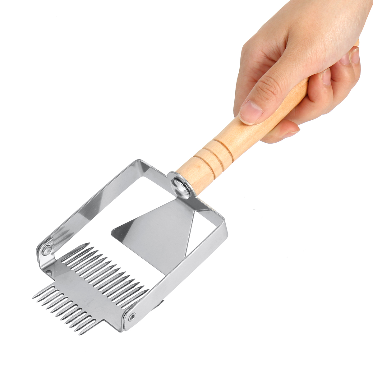 Stainless-Steel-Bee-Hive-Uncapping-Honey-Forks-Scraper-Handle-Beekeeping-Tools-1680741-9