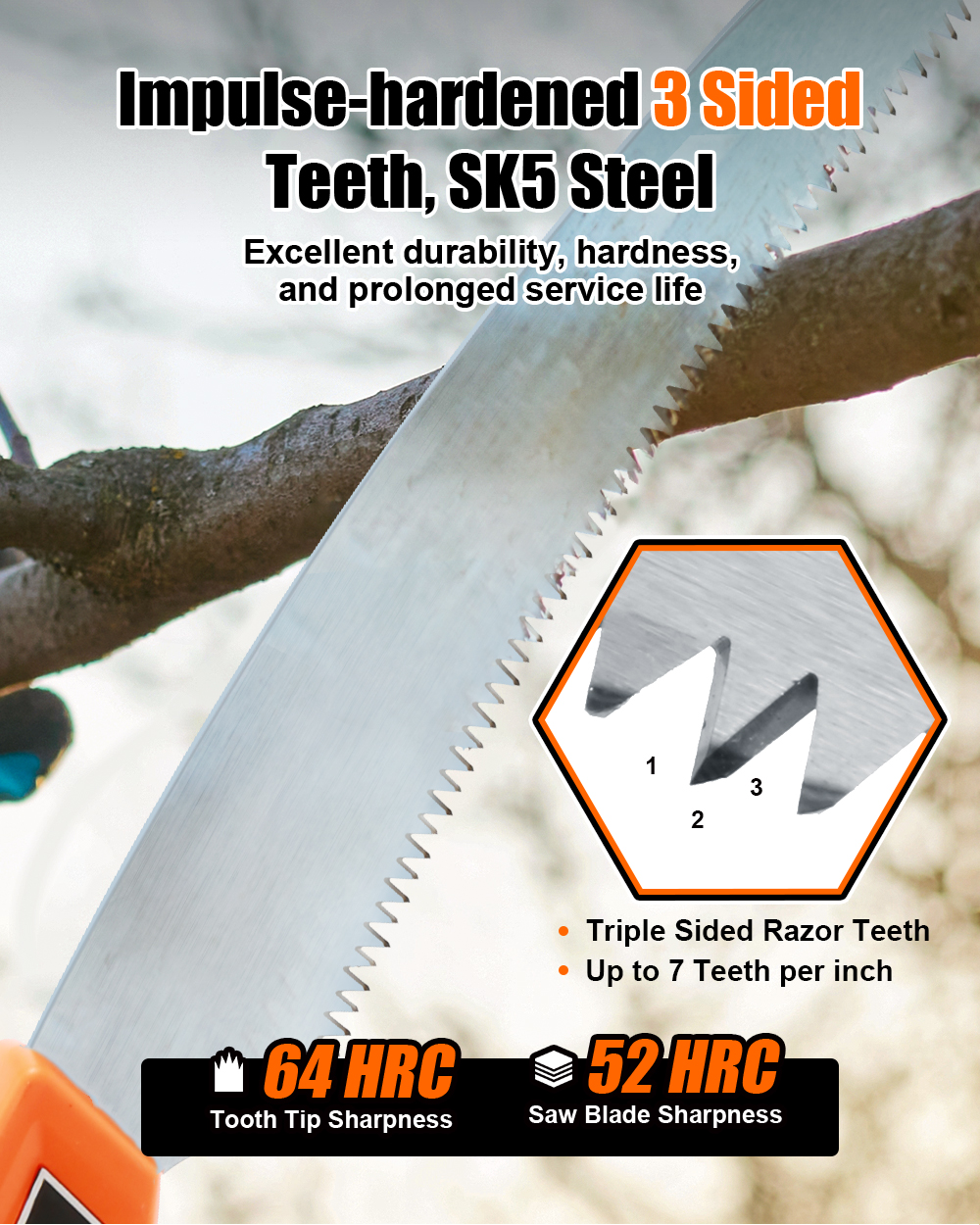 TOPSHAK-TS-DS4-350mm-SK5-Steel-Sharp-Blade-3-Sided-Razor-Teeth-Curved-Saw-for-Woodworking-Maintenanc-1933233-3