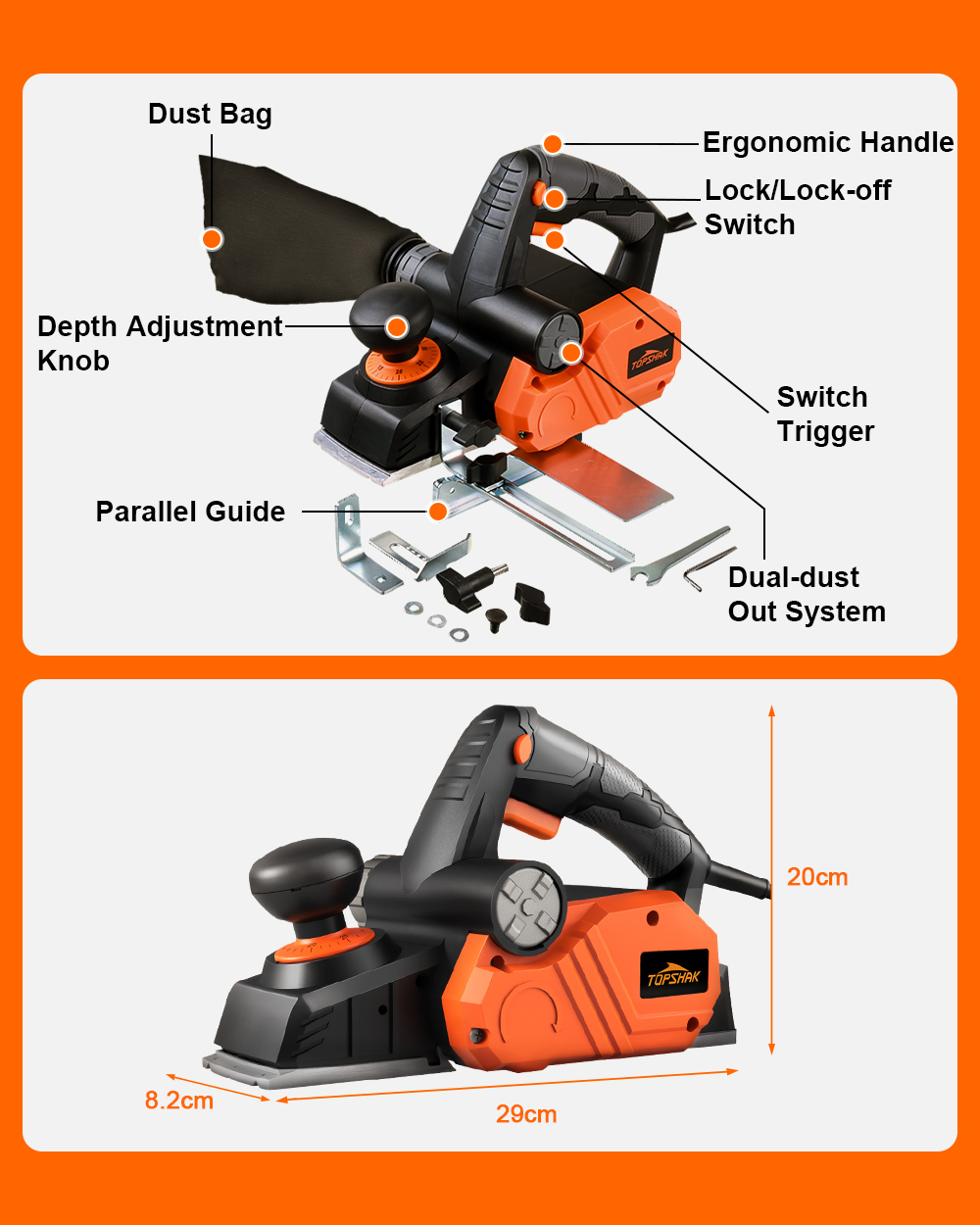 TOPSHAK-TS-EP2-75-Amp-Electric-Hand-Planer-14500Rpm-3-1In-Wood-Planer-for-Woodworking-Chamfer-Home-D-1911560-7