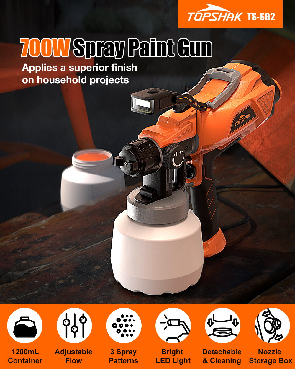 TOPSHAK-TS-SG2-700W-1200ml-Wired-Electric-Paint-Sprayer-Watering-Can-Tool-HVLP-Paint-Spray-Tool-with-1913835-1