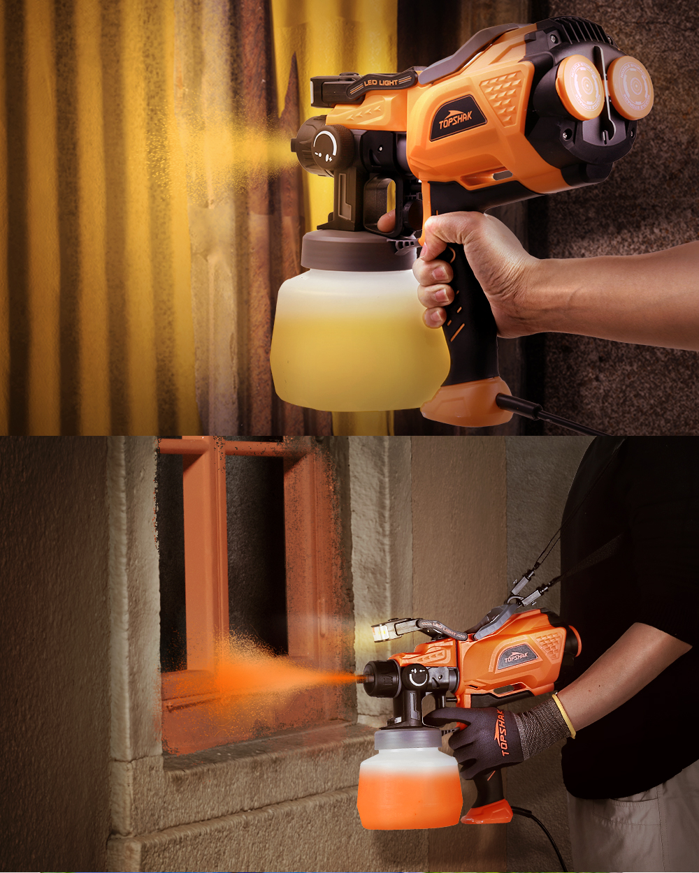 TOPSHAK-TS-SG2-700W-1200ml-Wired-Electric-Paint-Sprayer-Watering-Can-Tool-HVLP-Paint-Spray-Tool-with-1913835-8