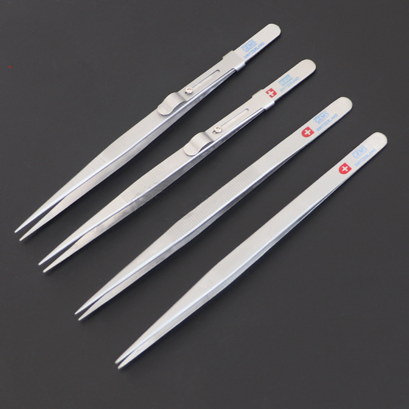 Tweezers-For-Jewelry-304-Stainless-Steel-Tweezers-Thickened-And-Hardened-Grooved-Stainless-Steel-Poi-1815030-1