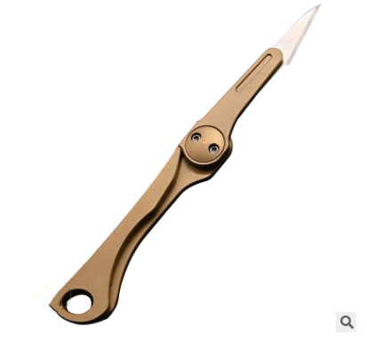 Vastar-Brass-Mini-Folding-KnIife-Pocket-Unpacking-Utility-KnIives-Scallpel-Sharp-Sellf-Deefense-Key--1685407-1