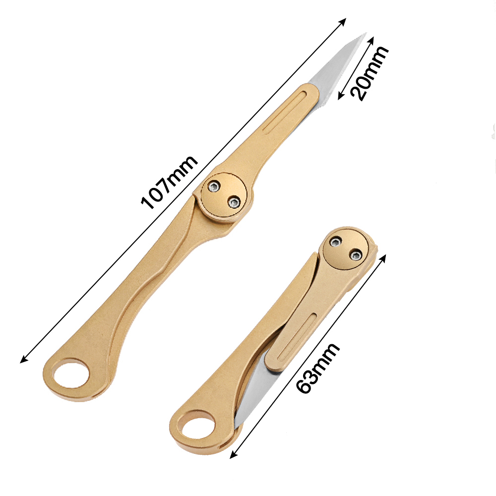 Vastar-Brass-Mini-Folding-KnIife-Pocket-Unpacking-Utility-KnIives-Scallpel-Sharp-Sellf-Deefense-Key--1685407-4