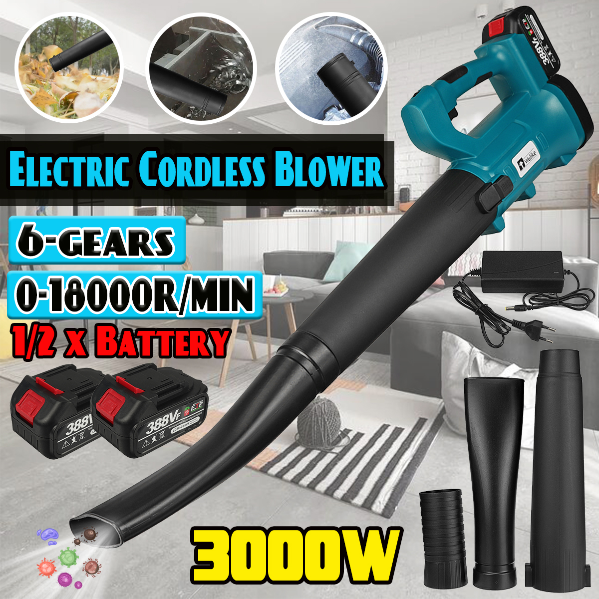 Wolike-388VF-Cordless-Air-Blower-3000W-High-Power-Snow-Blower-Portable-Electric-Rechargeable-Leaf-Bl-1918502-2