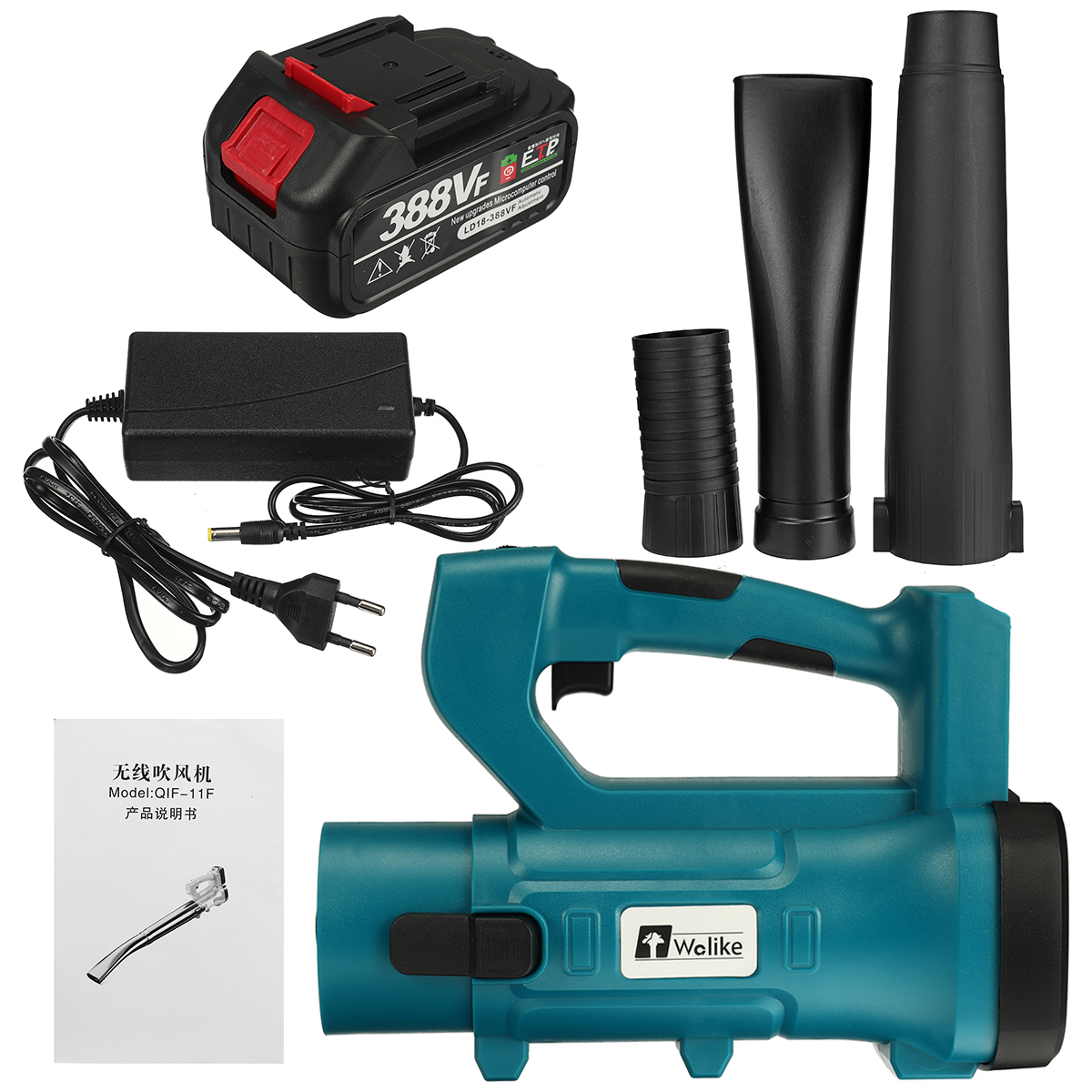 Wolike-388VF-Cordless-Air-Blower-3000W-High-Power-Snow-Blower-Portable-Electric-Rechargeable-Leaf-Bl-1918502-9