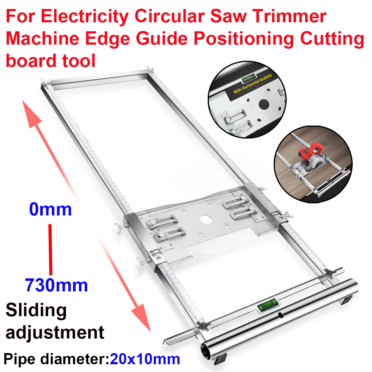 Woodworking-trimmer-positioning-frame-For-Electricity-Circular-Saw-Trimmer-Machine-Edge-Guide-Positi-1764724-2