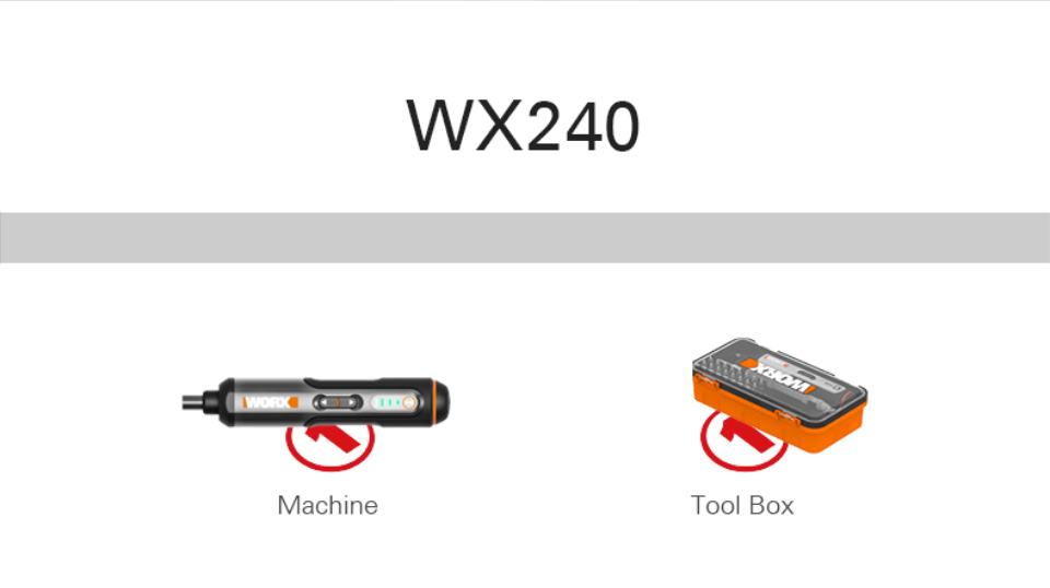 Worx-WX240-4V-USB-Mini-Electric-Screwdriver-Hosehold-DIY-Screw-Driver-Tool-Handle-with-26Pcs-Bit-1820361-31