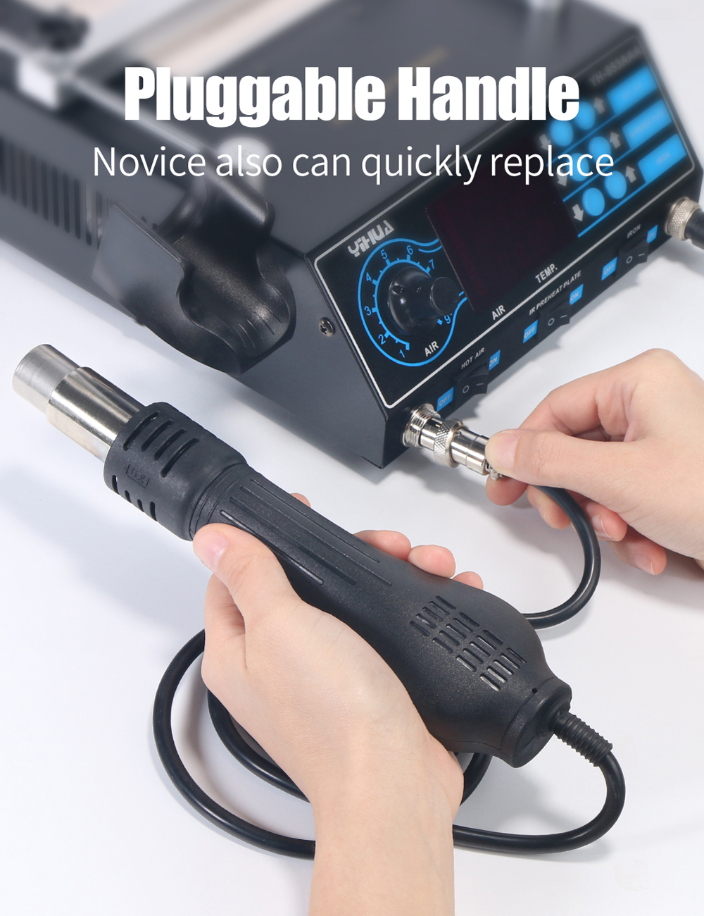 YIHUA-853AAA-220V-3-In-1-Preheating-Station-Infrared-BGA-Rework-Soldering-Station-Hot-Air-Tool-60W-T-1390780-11