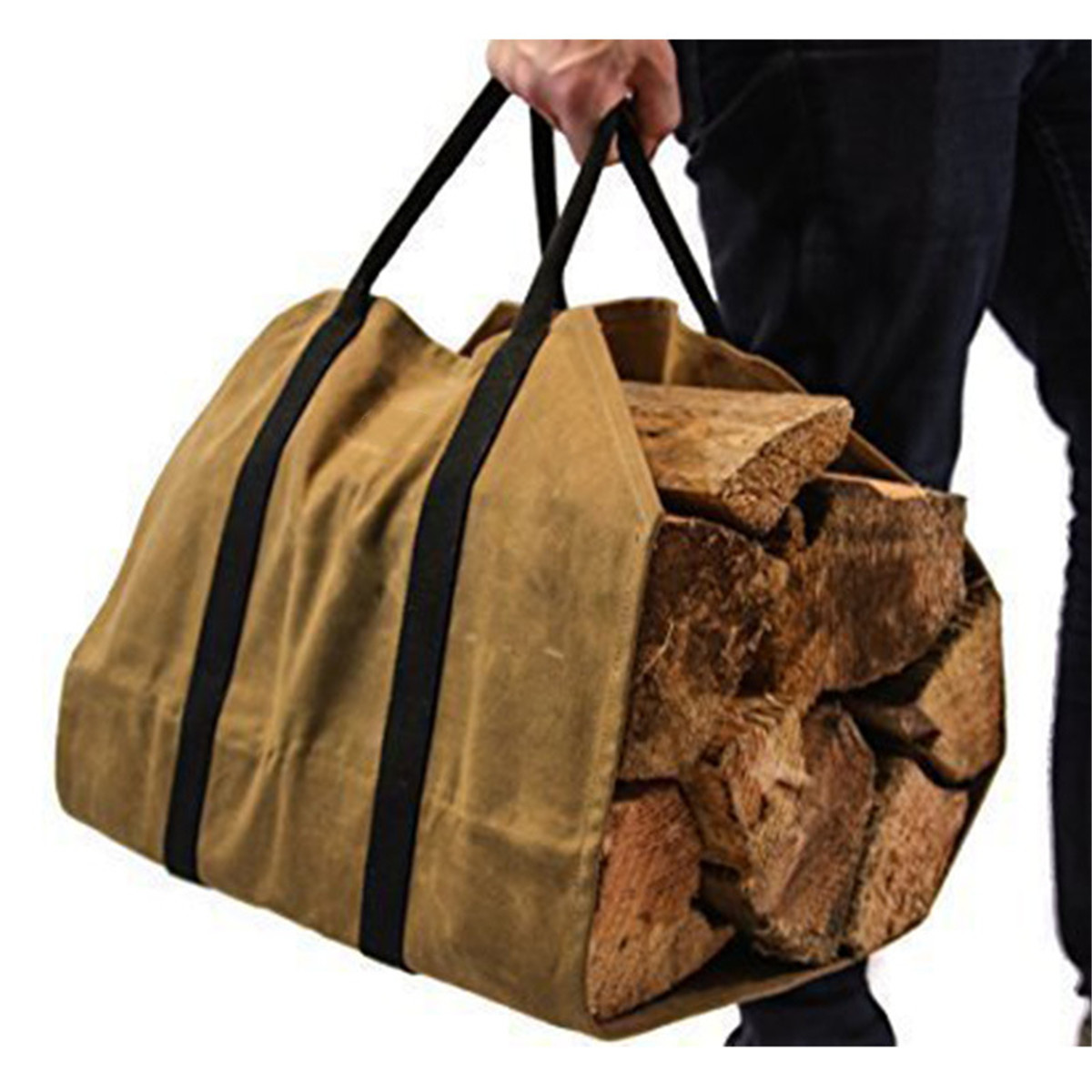 khaki-Firewood-Carrier-Log-Carrier-Wood-Carrying-Tool-Bag-for-Fireplace-Waxed-Canvas-1388831-3