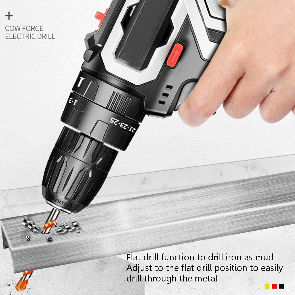 12V-1500mAH-25NM-Rechargeable-Cordless-Drill-2-Speeds-Electric-Screwdriver-Power-Tool-1736770-8
