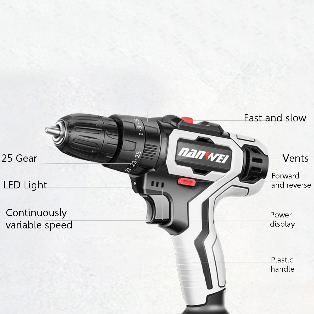 12V-1500mAH-25NM-Rechargeable-Cordless-Drill-2-Speeds-Electric-Screwdriver-Power-Tool-1736770-9