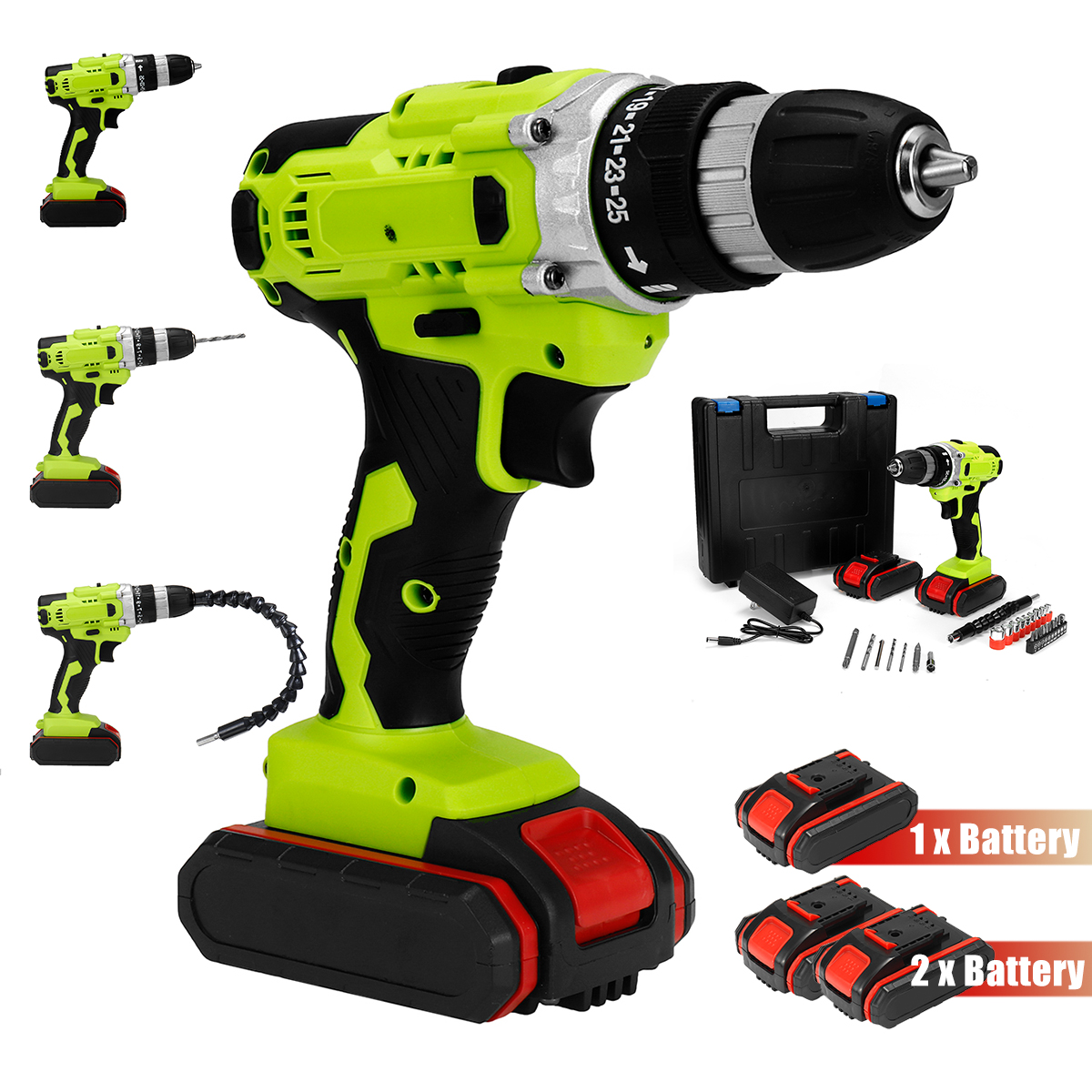 3-in-1-Multifunctional-Cordless-Electric-Drill-48VF-253-38-Inch-Chuck-Impact-Drill-W-12pcs-Battery-1839461-3
