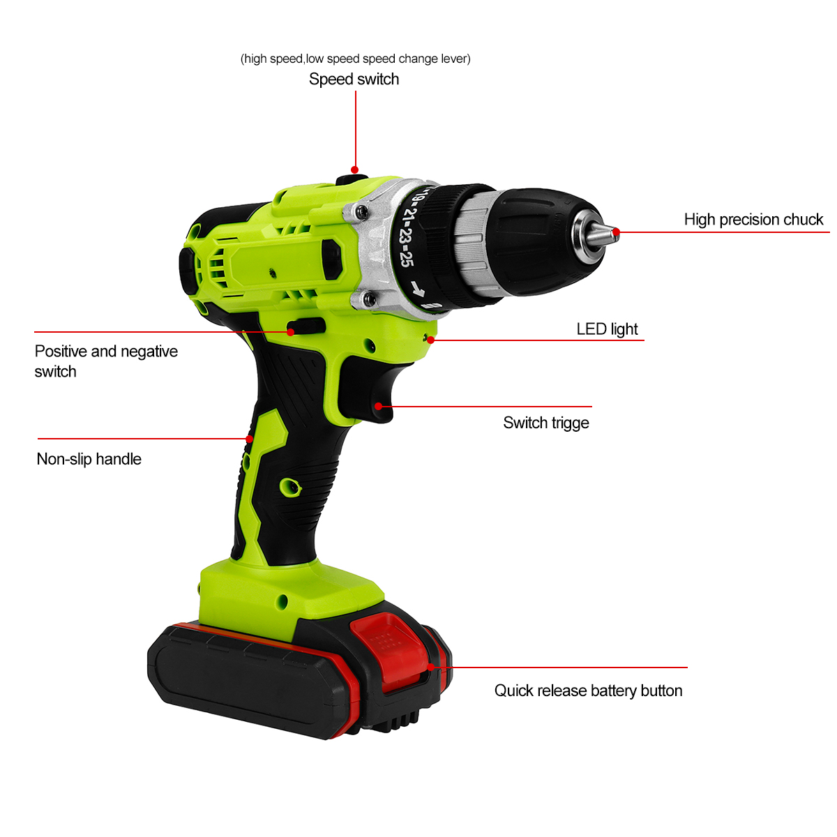 38-Inch-UK-Plug-Multifunctional-Cordless-Drill-Chuck-Impact-Drilling-Tool-Electric-Drill-1943466-2