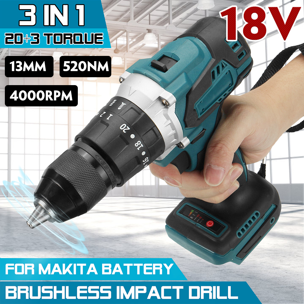 520NM-4000rpm-Brushless-Cordless-Impact-Drill-Diver-For-Makita-18V-Battery-1771792-2